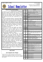 R7年度学校便り　7月　July School Newsletter　ENG.pdfの1ページ目のサムネイル