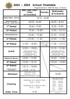 2023-24 ENG日課表 Timetable.pdfの1ページ目のサムネイル